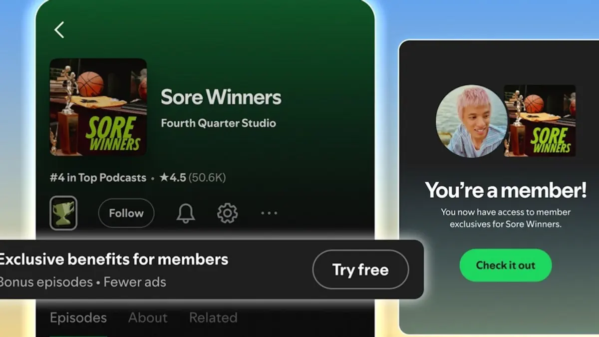 Spotify launches Podcast Memberships for creators